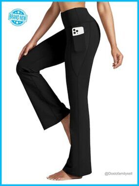 Women's Yoga Pants High Waist Flare Leggings with Pockets Workout